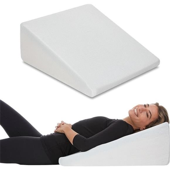 Bed Wedge Pillow - 10 Inch Wedge Pillow For Sleeping with Memory Foam Top - Picture 7 of 7